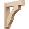 Ekena Millwork 6-in W x 22-in D x 26-in H Balboa Block Rough Cedar Woodgrain TimberThane Outlooker, Primed Tan OUTUR060X22X26BOA44RCPR - alternate 1